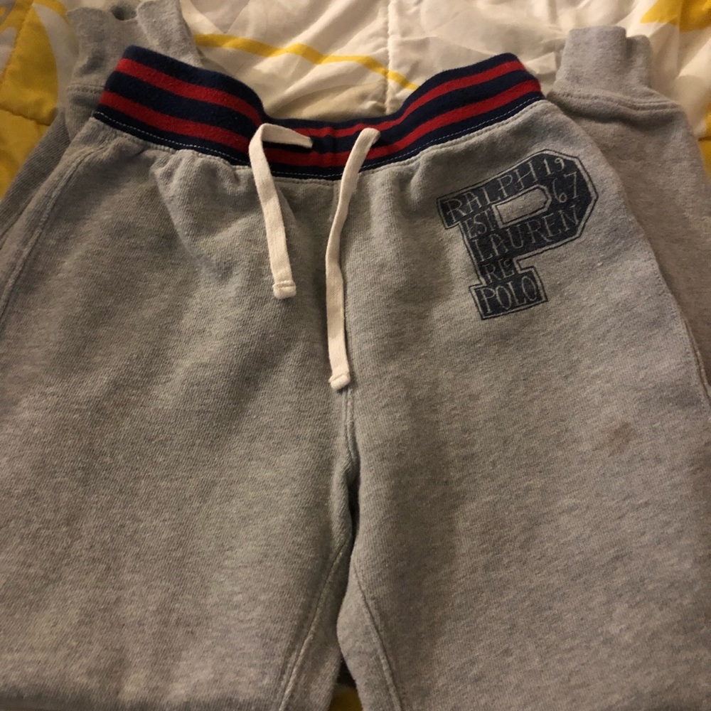 Boys used Ralph Lauren sweat pants.